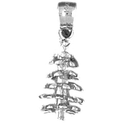 Sterling Silver 3D Pine Cone Pendant