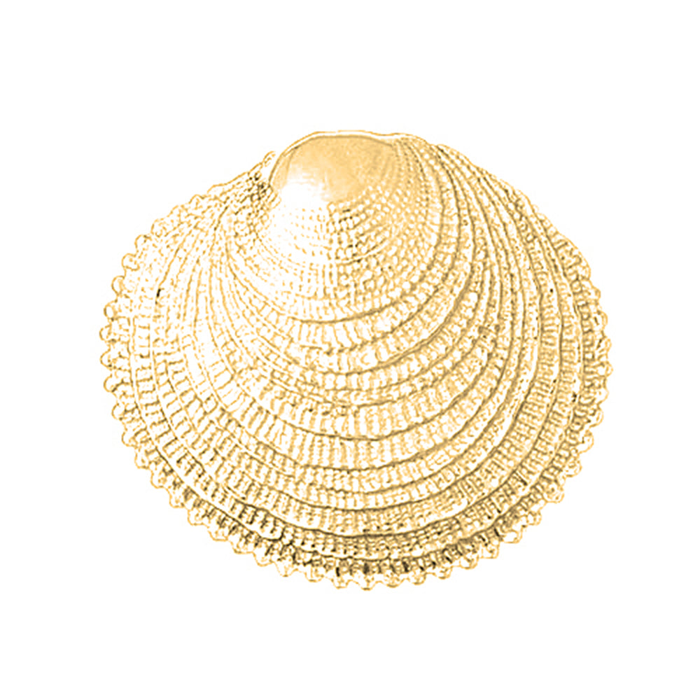 Yellow Gold-plated Silver Shell Pendant