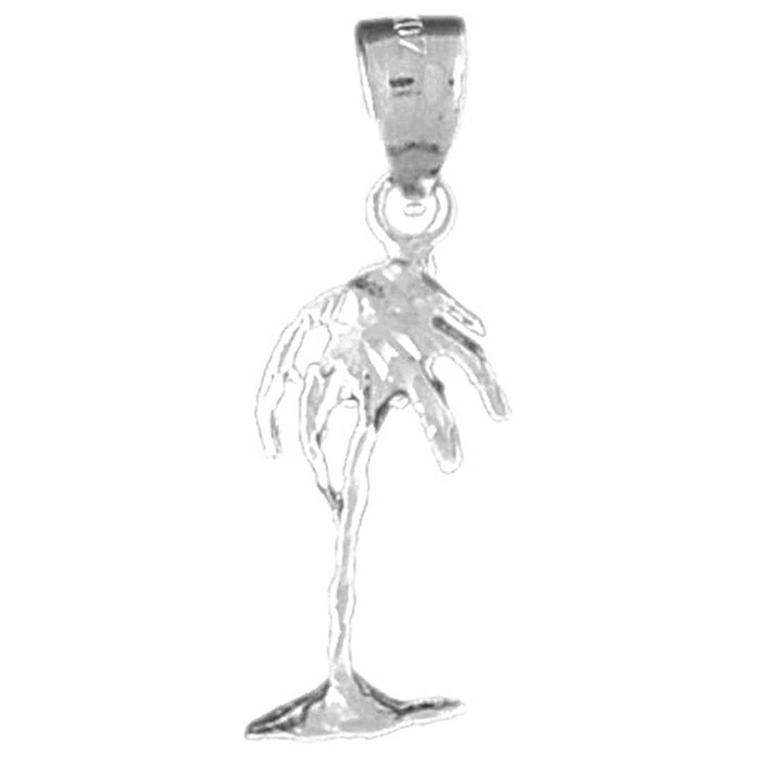 Sterling Silver Palm Tree Pendant