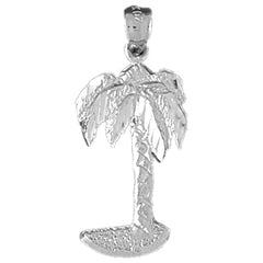 Sterling Silver Palm Tree Pendant