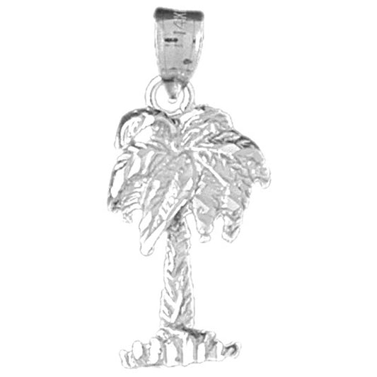 Sterling Silver Palm Tree Pendant