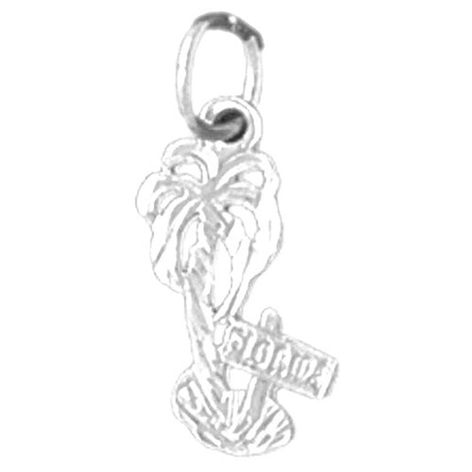 Sterling Silver Palm Tree Pendant