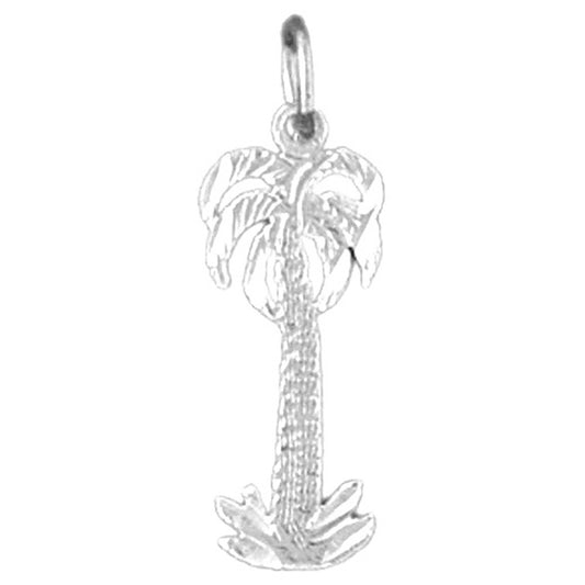 Sterling Silver Palm Tree Pendant