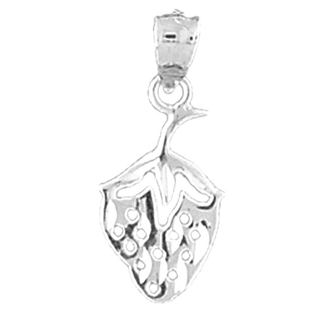 Sterling Silver Strawberry Pendant