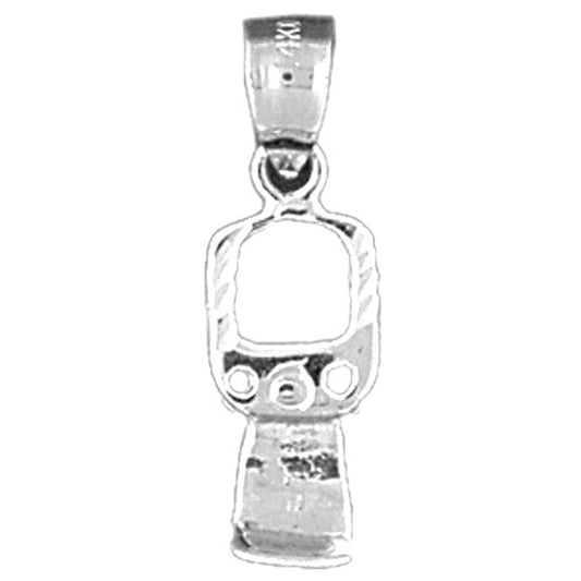 Sterling Silver 3D Can Opener Pendant