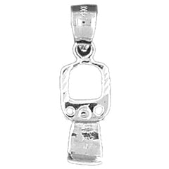 Sterling Silver 3D Can Opener Pendant