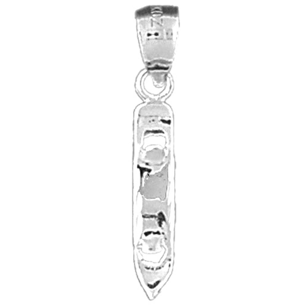 Sterling Silver 3D Can Opener Pendant