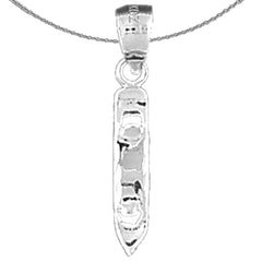 3D-Dosenöffner-Anhänger aus Sterlingsilber (rhodiniert oder gelbvergoldet)