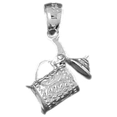 Sterling Silver 3D Beer Mug Pendant
