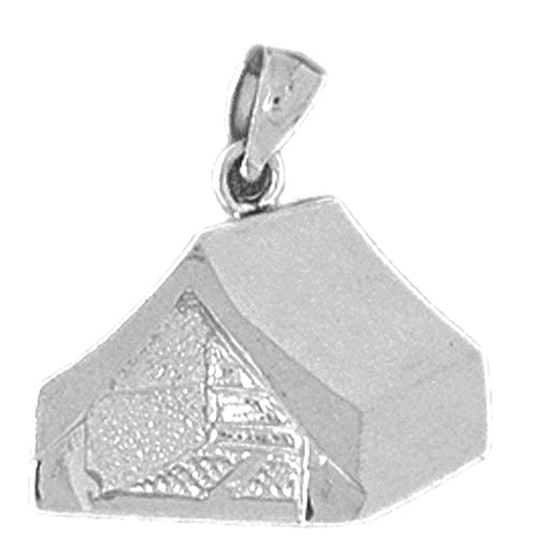 Sterling Silver Tent/Cabin Pendant