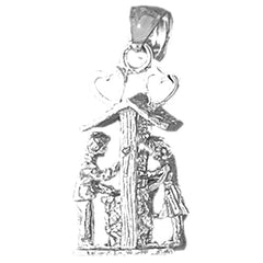 Sterling Silver Water Well Pendant