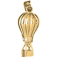 Yellow Gold-plated Silver Hot Air Balloon Pendant