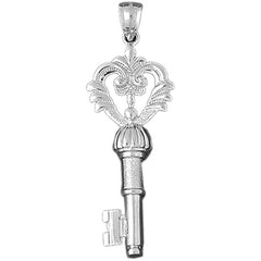 Sterling Silver Key Pendant