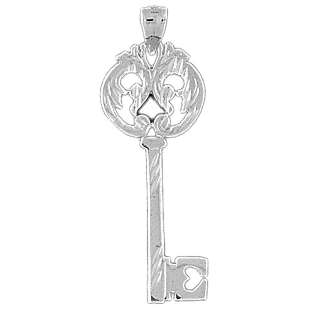 Sterling Silver Key Pendant