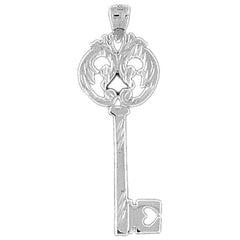 Sterling Silver Key Pendant