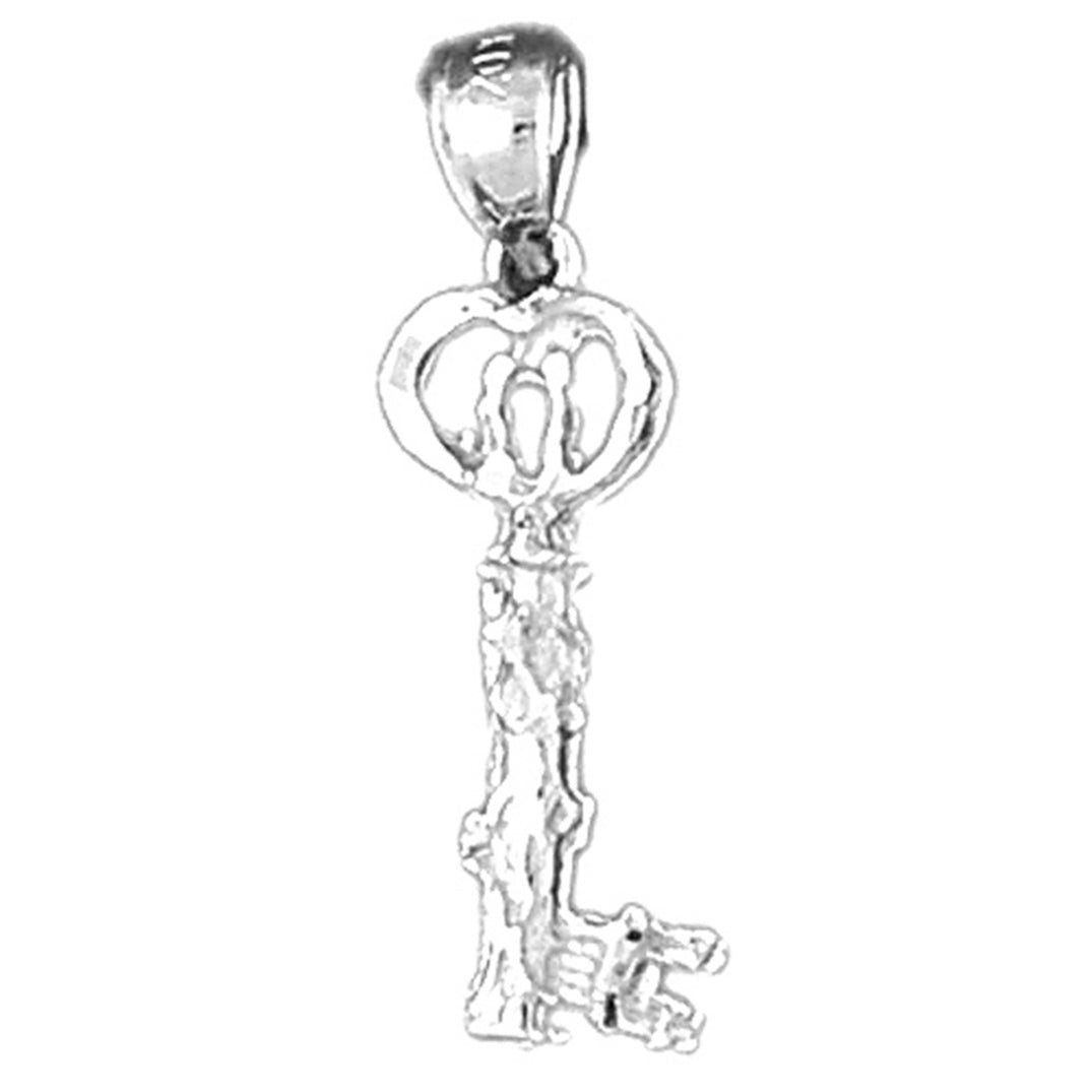 Sterling Silver Key Pendant