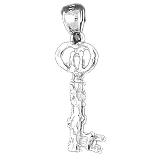 Sterling Silver Key Pendant