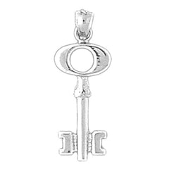 Sterling Silver Key Pendant