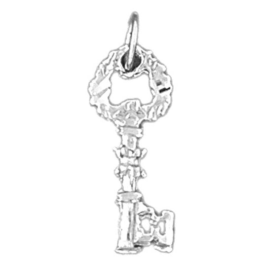 Sterling Silver Key Pendant