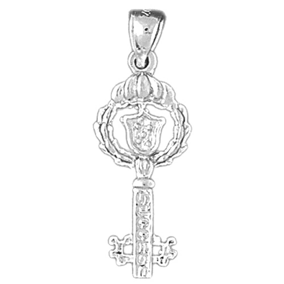 Sterling Silver Key Pendant