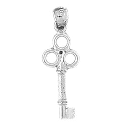 Sterling Silver Key Pendant
