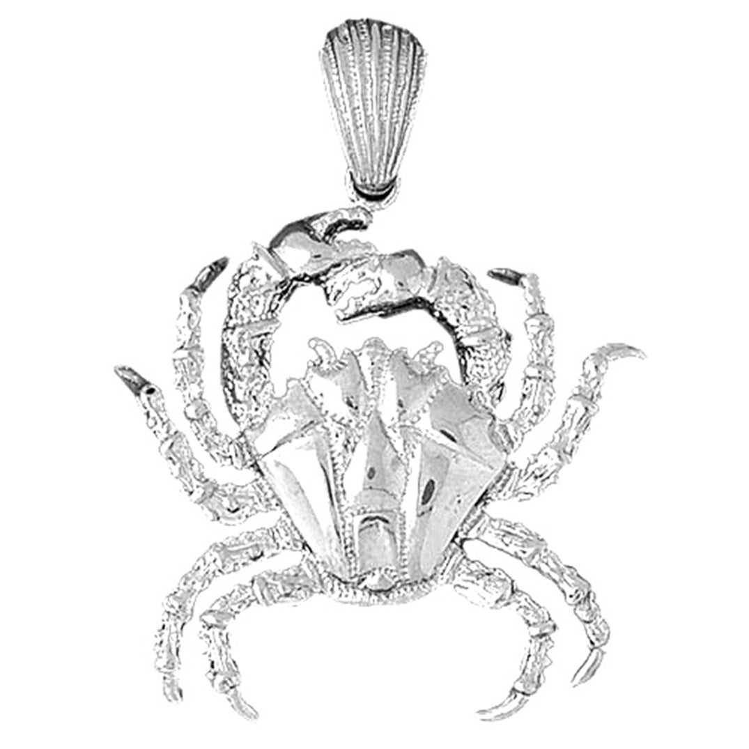 Sterling Silver Crab Pendant