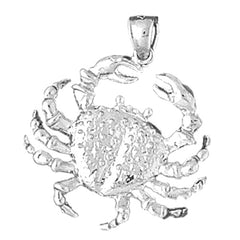 Sterling Silver Crab Pendant