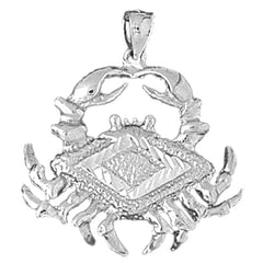 Sterling Silver Crab Pendant