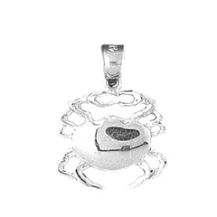 Sterling Silver Crab Pendant