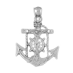 Sterling Silver Mariners Cross/Crucifix Pendant