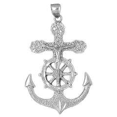 Sterling Silver Mariners Cross/Crucifix Pendant