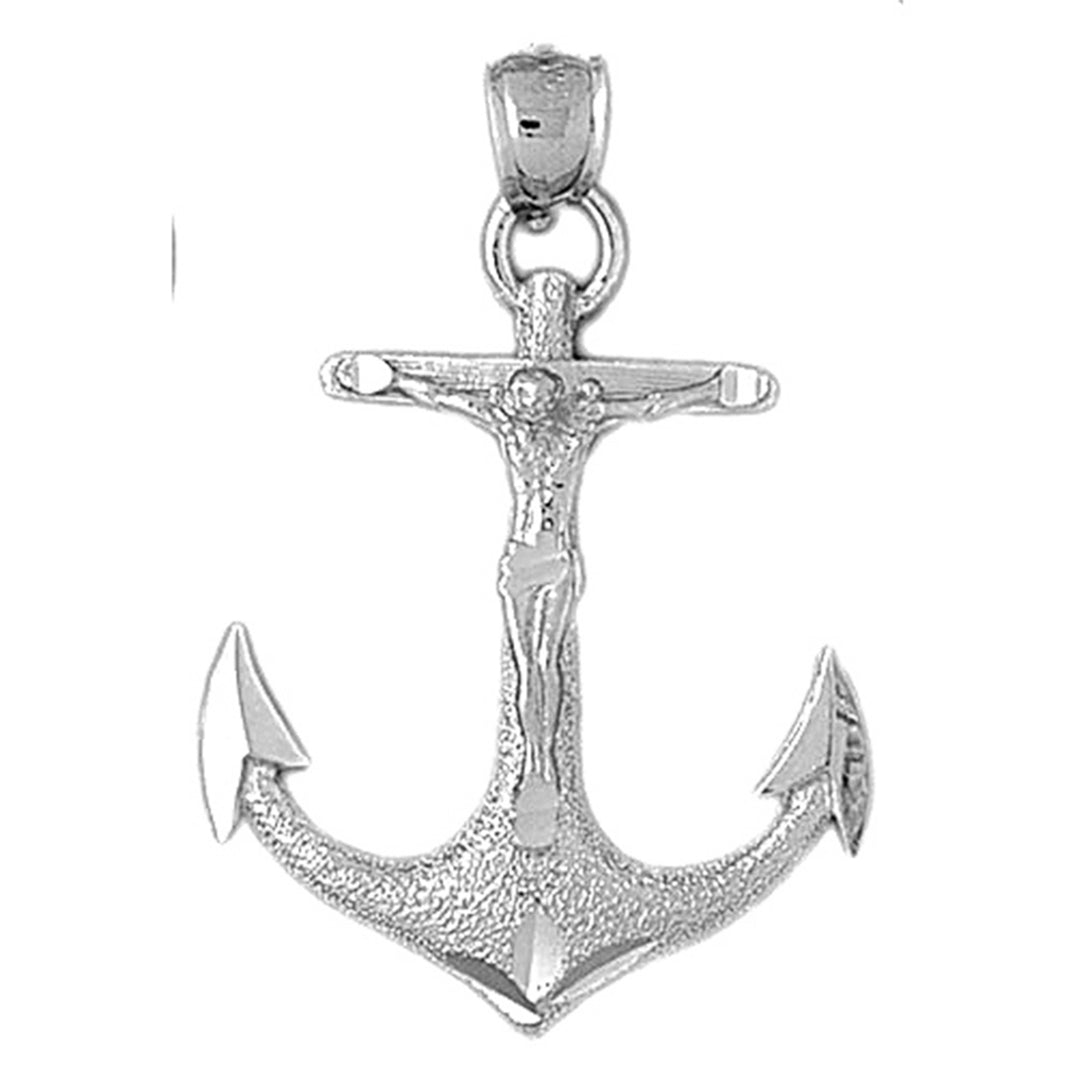 Sterling Silver Mariners Cross/Crucifix Pendant