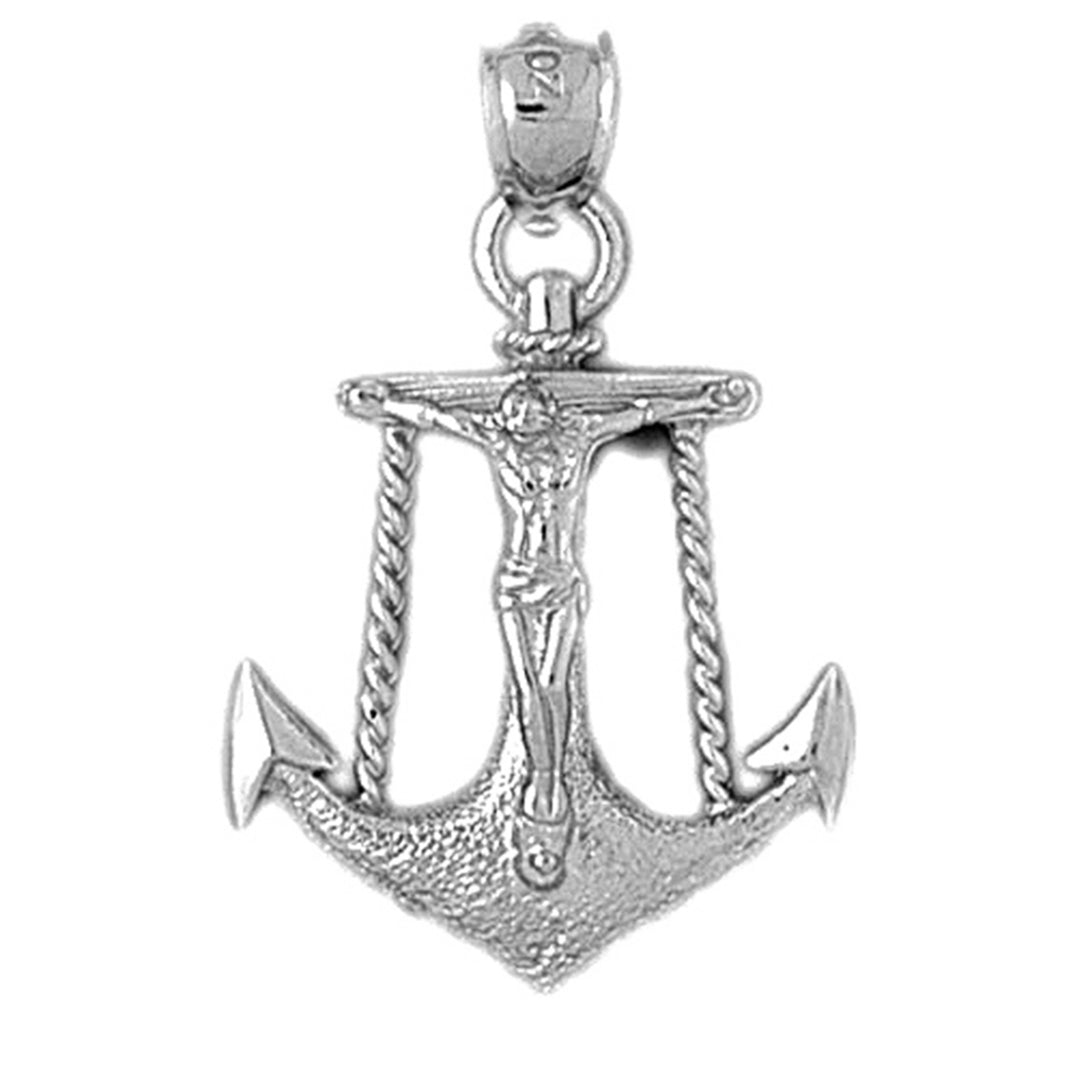 Sterling Silver Mariners Cross/Crucifix Pendant