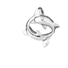 Sterling Silver Dolphins Pendant