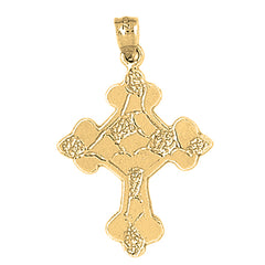 Yellow Gold-plated Silver Cross Pendant