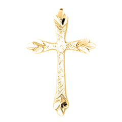 Yellow Gold-plated Silver Cross Pendant