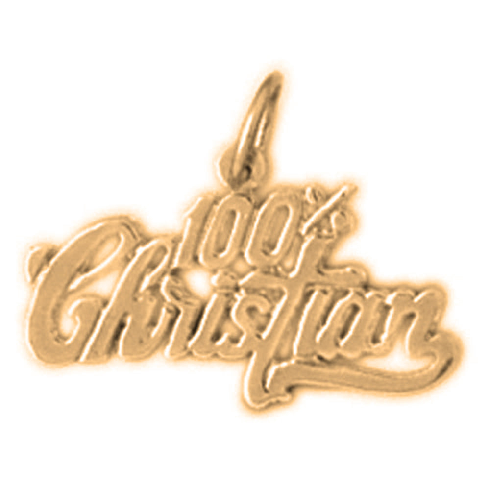 Yellow Gold-plated Silver 100% Christian Pendant