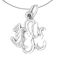 Sterling Silver Jesus Pendant (Rhodium or Yellow Gold-plated)