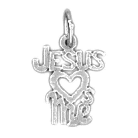Sterling Silver Jesus Loves Me Pendant