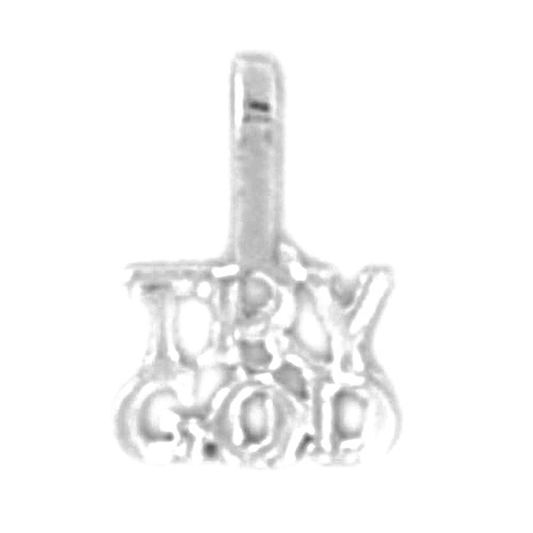 Sterling Silver Try God Pendant