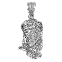 Sterling Silver Jesus Pendant