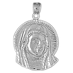 Sterling Silver Mother Mary Pendant