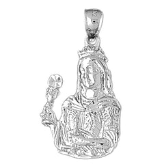 Sterling Silver Mother Mary Pendant