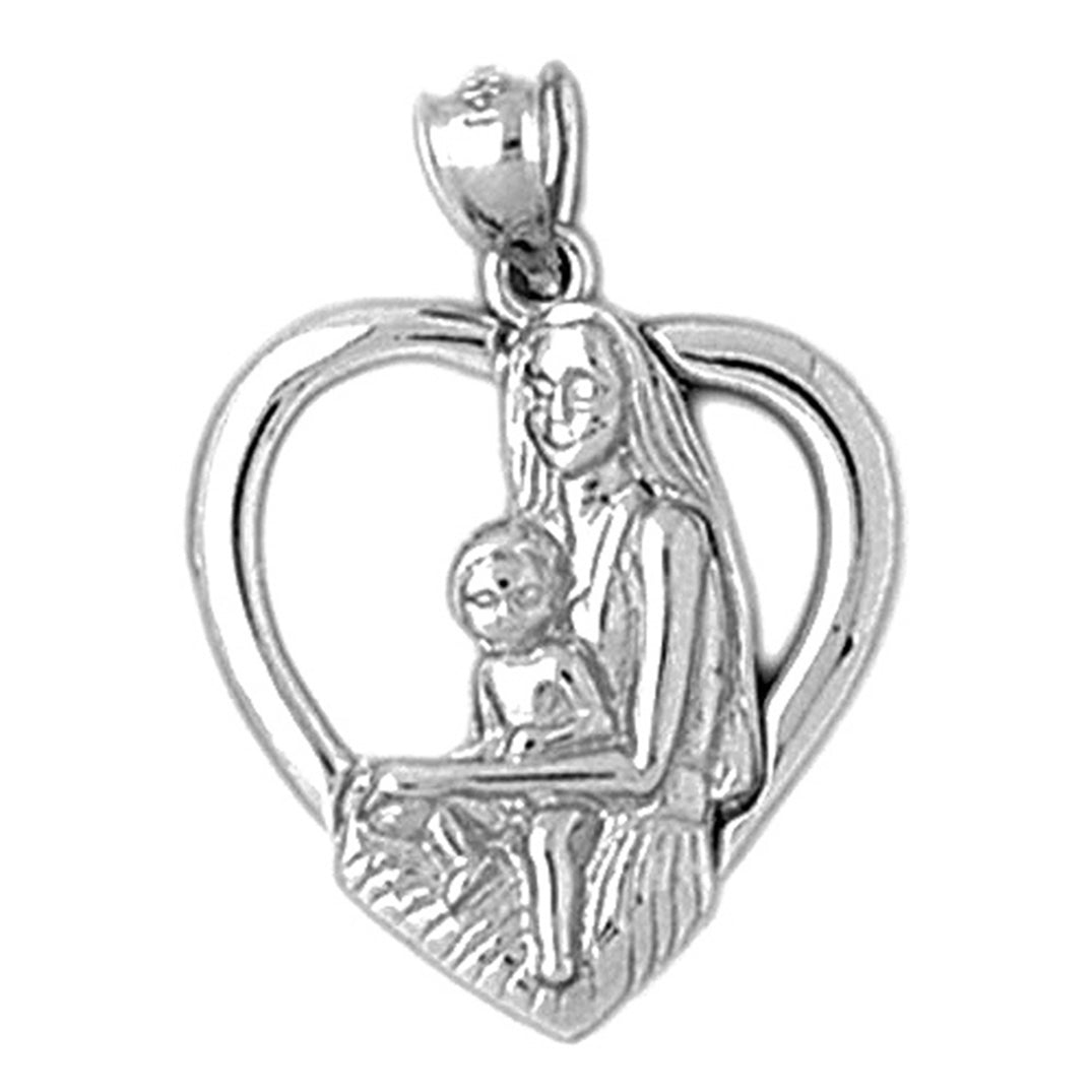 Sterling Silver Mother Mary Pendant