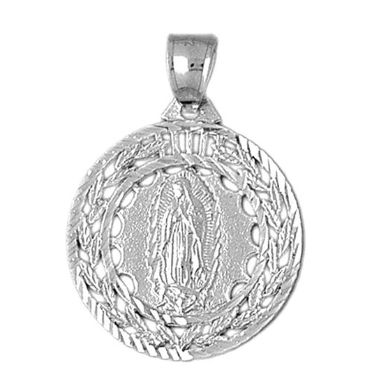 Sterling Silver Our Lady Guadalupe Pendant