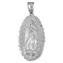 Sterling Silver Our Lady Guadalupe Pendant