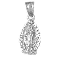 Sterling Silver Our Lady Guadalupe Pendant