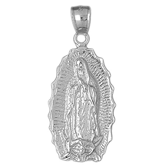 Sterling Silver Our Lady Guadalupe Pendant