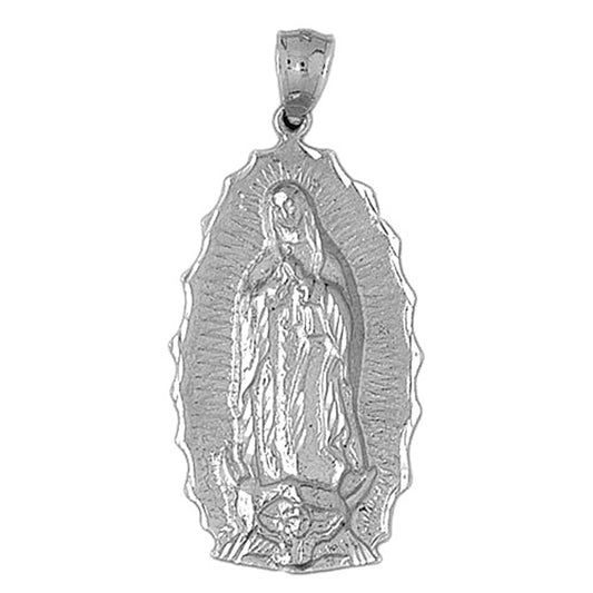 Sterling Silver Our Lady Guadalupe Pendant