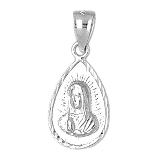 Sterling Silver Our Lady Guadalupe Pendant
